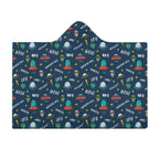 UFO's And Aliens Kids Hooded Blanket 100cm x 130cm Kids Hooded Blanket Printed Offshore Sci Fi