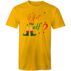 What The Elf, Christmas - Mens T-Shirt Gold Mens Christmas T-shirt Christmas Printed In Australia