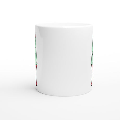 Alien Cow Lava Lamp - White 11oz Ceramic Mug White 11oz Mug animal Globally Fulfilled Retro Sci Fi