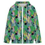 Bright Toucans Women's Full-Zip Hoodie
