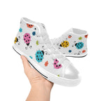 Ladybugs - Kids High Top Canvas Shoes