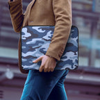 Blue Camouflage Laptop Sleeve (Multiple Sizes) Laptop Sleeve Printed Offshore