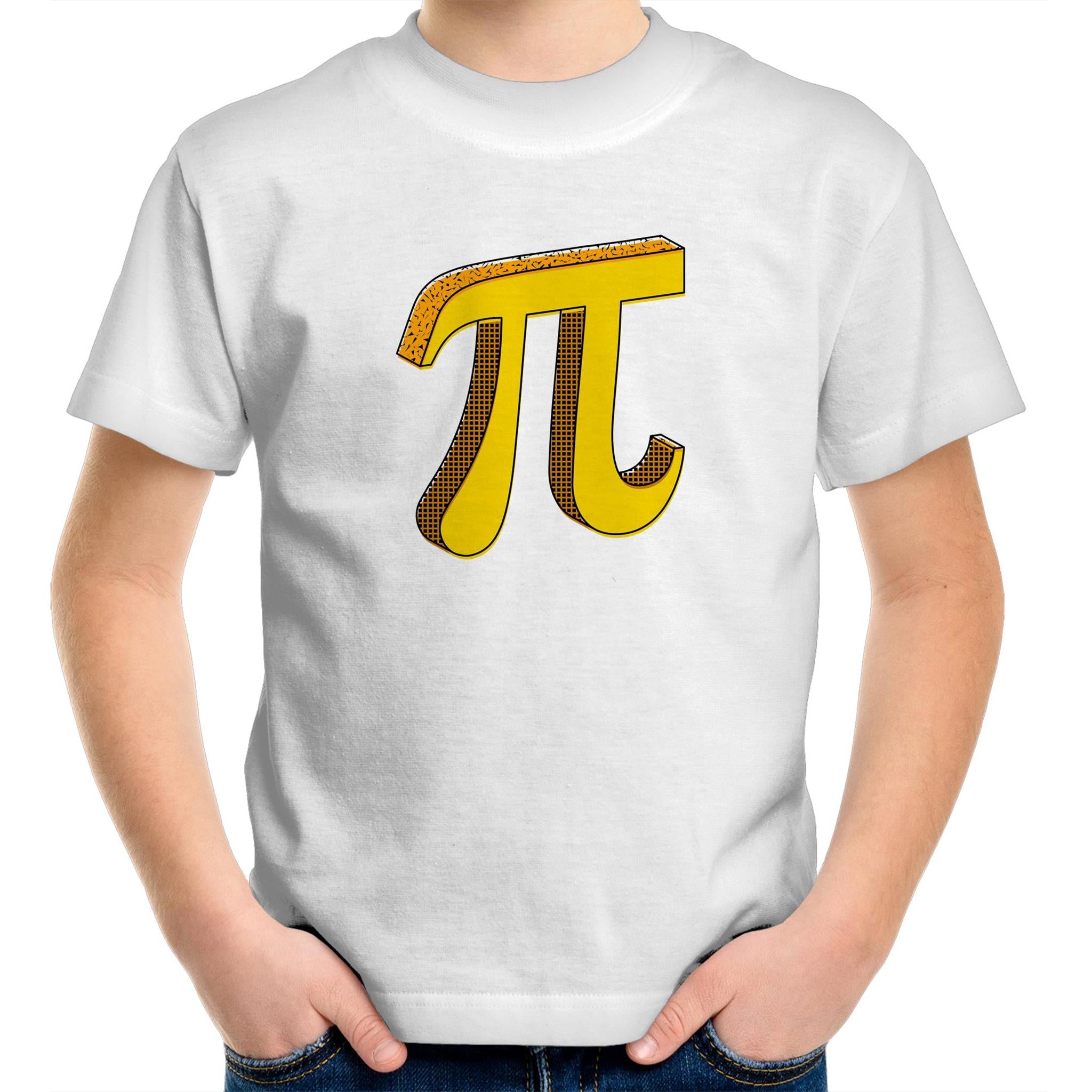 Pi - Kids Youth T-Shirt White Kids Youth T-shirt Printed In Australia Science