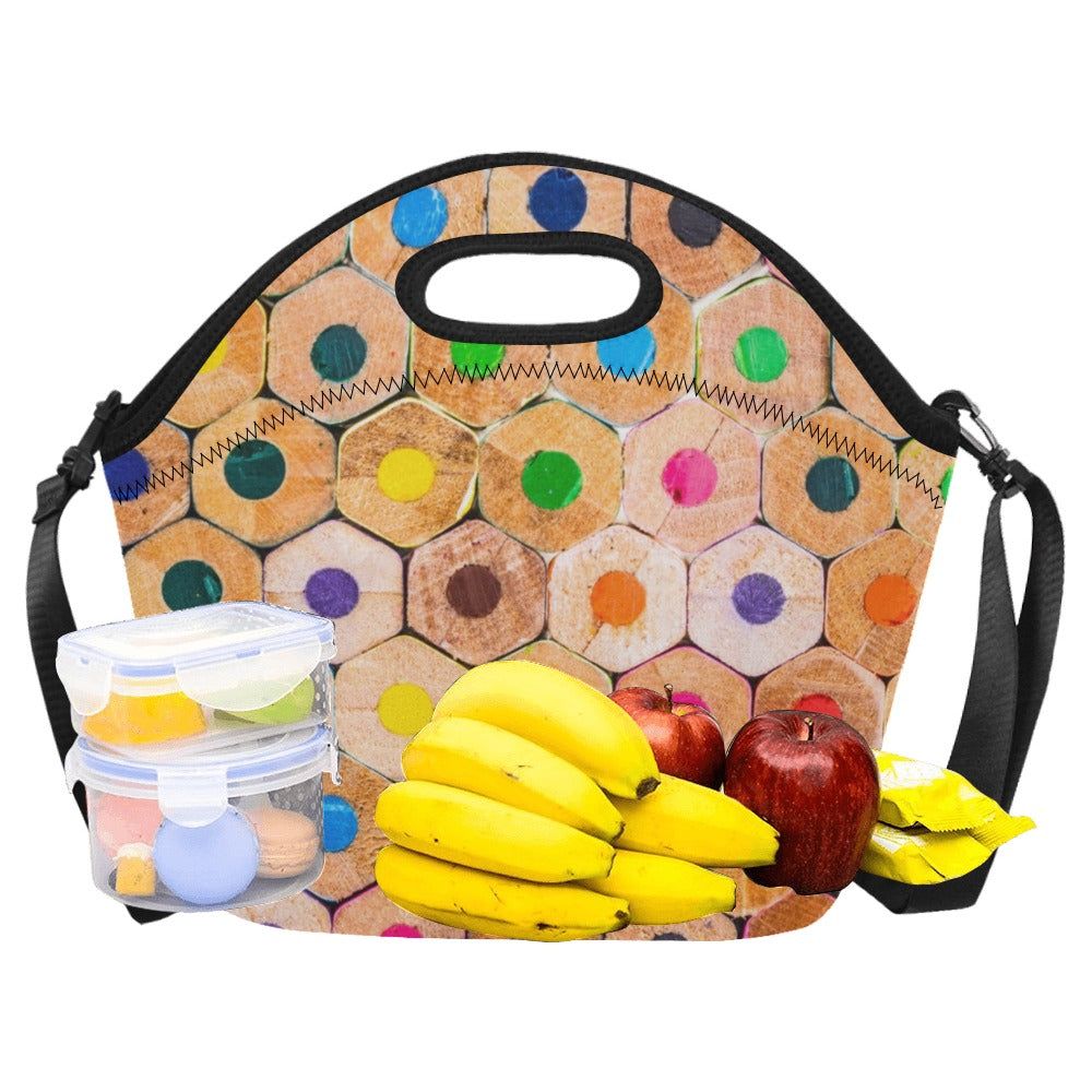 Pencils - Neoprene Lunch Bag Neoprene Lunch Bag Printed Offshore