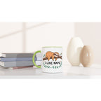 Sloth, I Like Naps - White 11oz Ceramic Mug with Colour Inside Colour 11oz Mug animal Globally Fulfilled