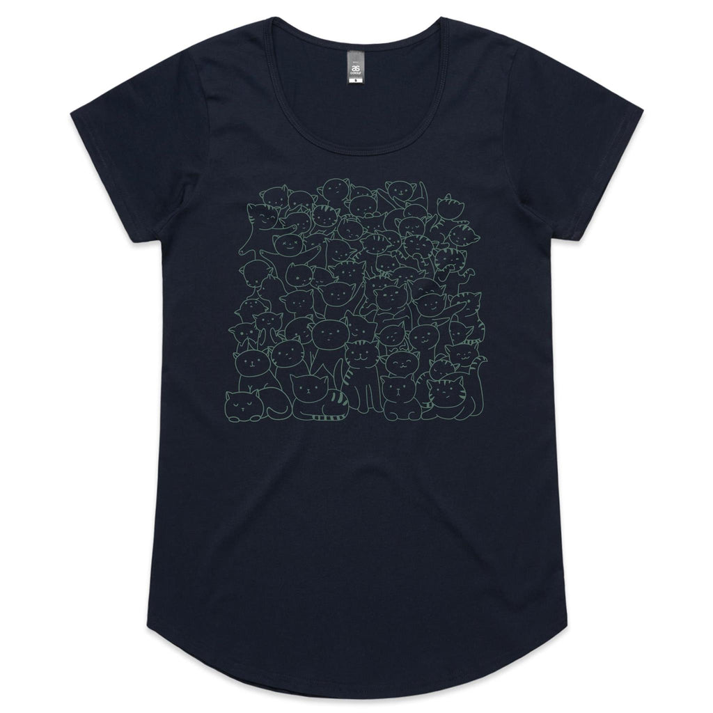 Lots And Lots Of Cats Women's AS Colour Scoop Neck T-Shirt