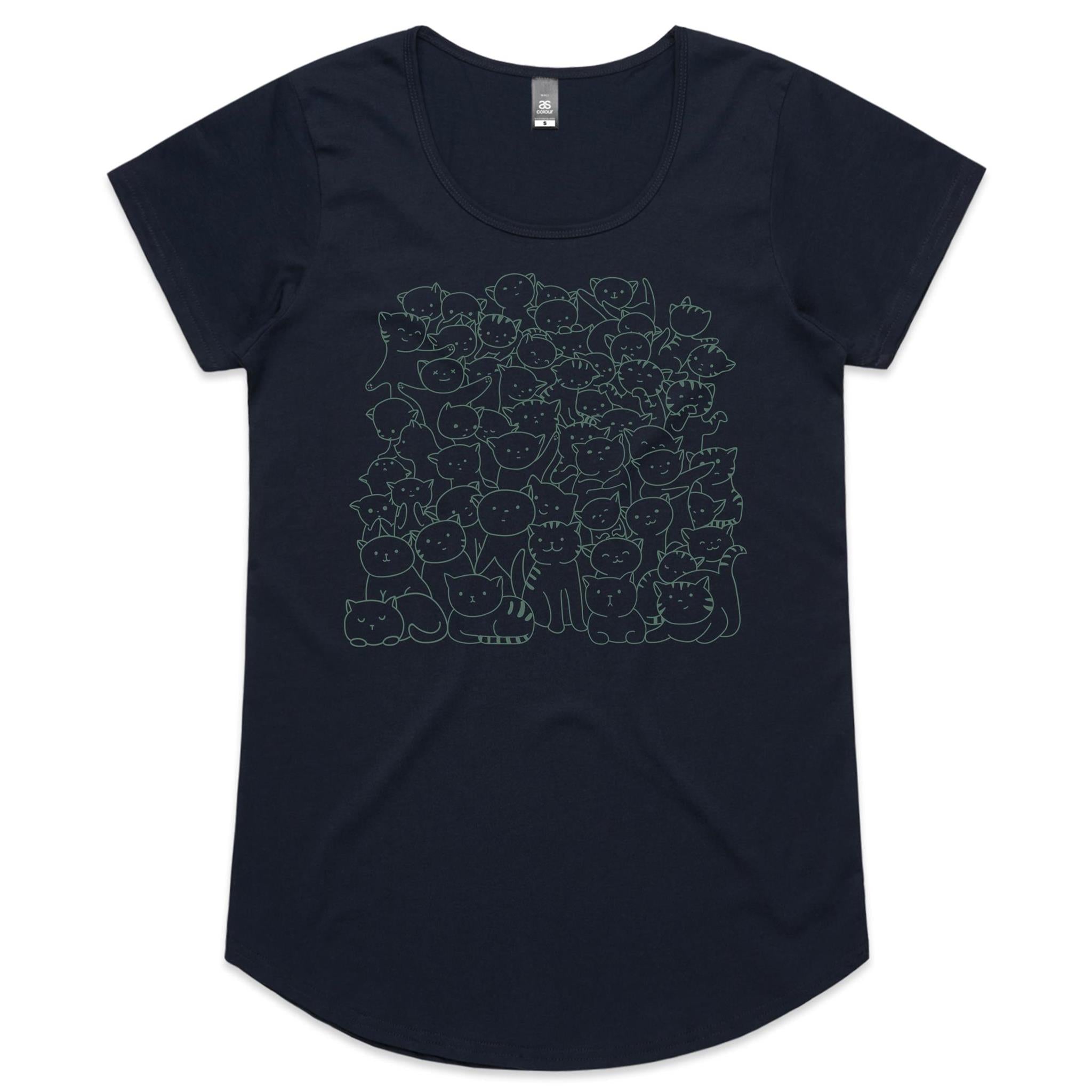 Lots And Lots Of Cats Women's AS Colour Scoop Neck T-Shirt