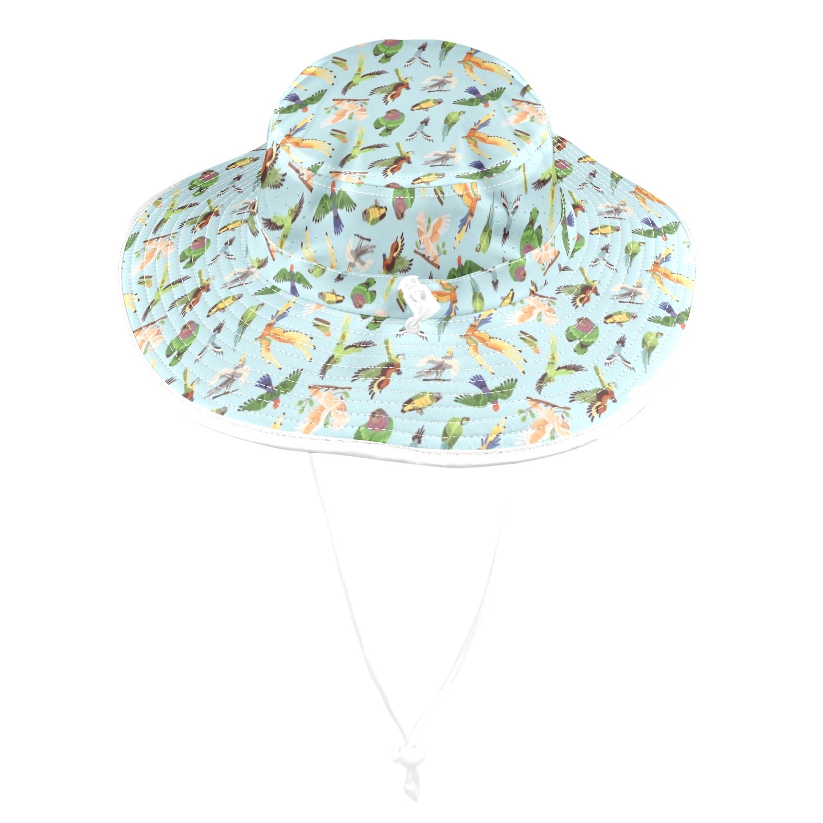 Parrots Wide Brim Bucket Hat Wide Brim Bucket Hat Birds Printed Offshore