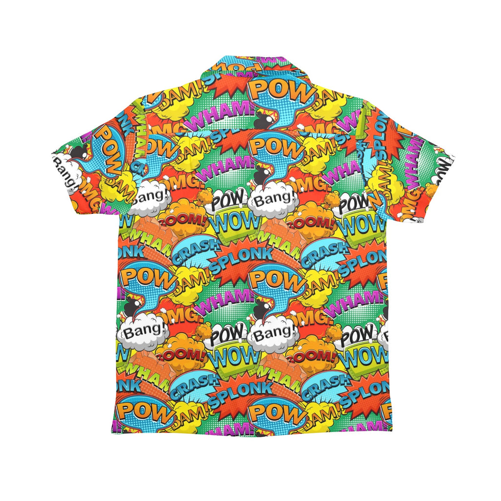 Comic Book 2 - Senior Kids Hawaiian Shirt