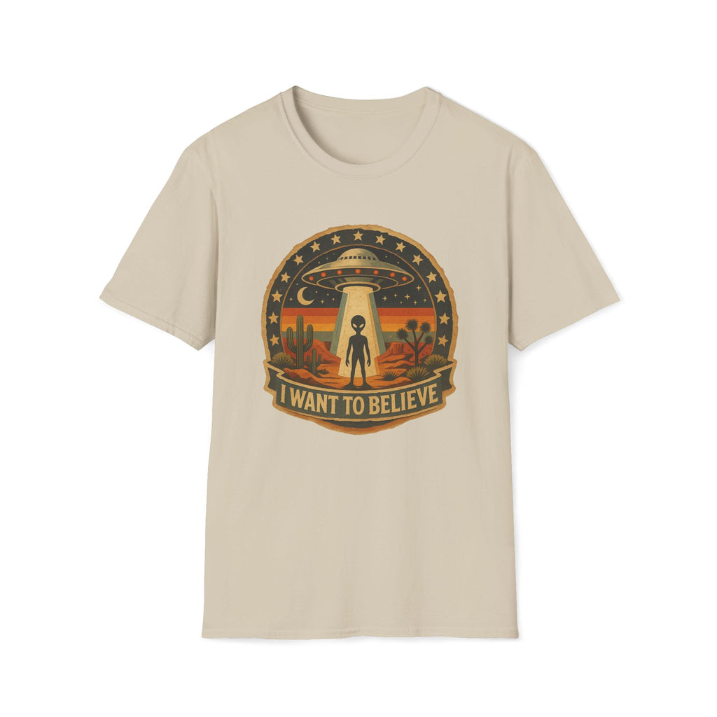 I Want To Believe UFO Alien Abduction Unisex T-Shirt Unisex Adult T-shirt Globally Fulfilled Sci Fi