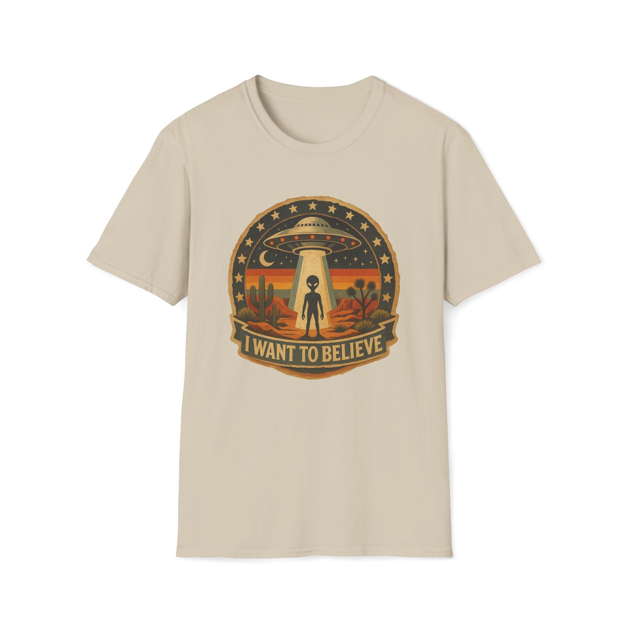 I Want To Believe UFO Alien Abduction Unisex T-Shirt Unisex Adult T-shirt Globally Fulfilled Sci Fi