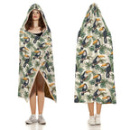 Toucan Jungle Kids Hooded Blanket 100cm x 130cm Kids Hooded Blanket animal Printed Offshore
