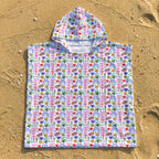 Rainbows And Butterflies Kid's Hooded Towel Poncho