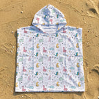 Quirky Dinosaurs Kid's Hooded Towel Poncho