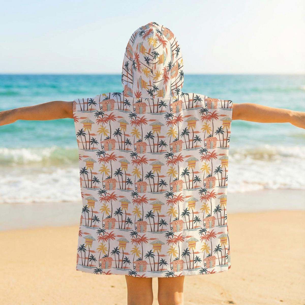 Beach Shack Kid's Hooded Towel Poncho