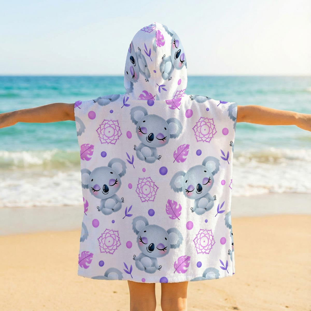 Zen Koala Kid's Hooded Towel Poncho