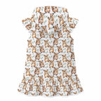 Quokkas Girl's Hooded Beach Cover-Up