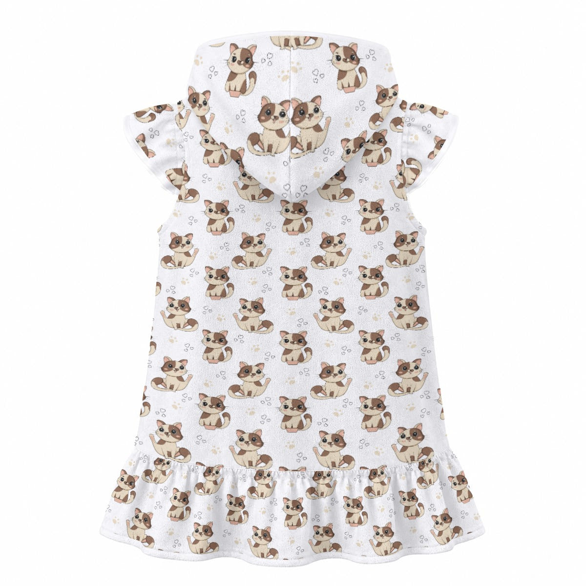 Cheeky Cats Girl's Hooded Beach Cover-Up