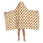 Hamburgers Kid's Wrap Hooded Towel Poncho|Horizontal