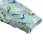 Australian Birds Unisex V-neck Cardigan With Button Closure