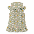 Chicken Life Girl's Hooded Beach Cover-Up