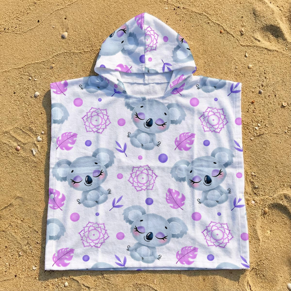 Zen Koala Kid's Hooded Towel Poncho