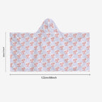 Axolotl Love Kids Wrap Hooded Towel Poncho
