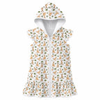 Kangaroos Girl's Hooded Beach Cover-Up
