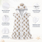 Cheeky Cats Girl's Hooded Beach Cover-Up
