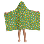 Busy Bees Kids Wrap Hooded Towel Poncho