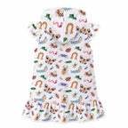 Cute Bugs Girl's Hooded Beach Cover-Up
