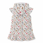 Australian Plants And Animals Girl's Hooded Beach Cover-Up