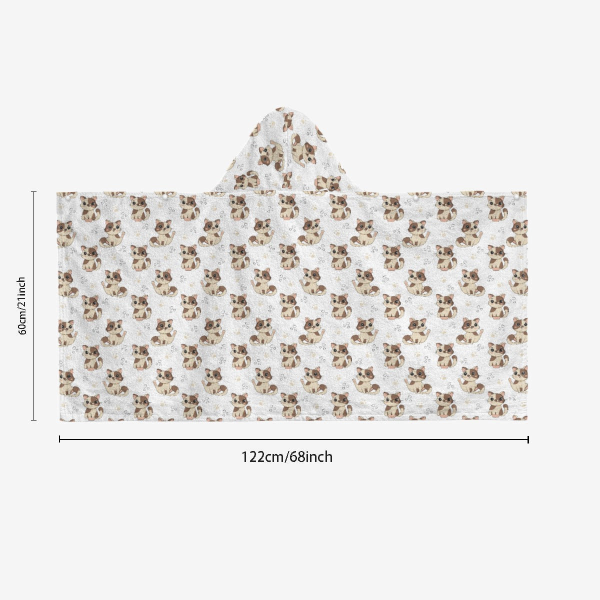 Cheeky Cats Kids Wrap Hooded Towel Poncho