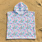 Mermaid World Kid's Hooded Towel Poncho