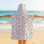 Cute Bugs Kid's Hooded Towel Poncho