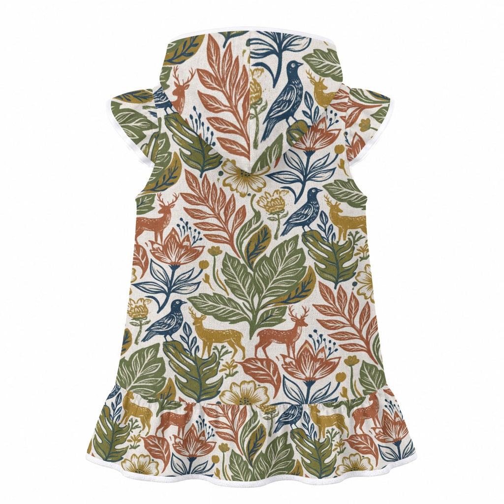 Wild And Free Girl's Hooded Beach Cover-Up