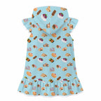 Classic Aussie Food Icons Girl's Hooded Beach Cover-Up