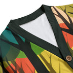 Into The Woods Unisex V-neck Cardigan With Button Closure