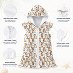 Quokkas Girl's Hooded Beach Cover-Up