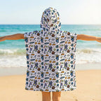 All About Space Kid's Hooded Towel Poncho