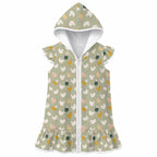 Chicken Life Girl's Hooded Beach Cover-Up