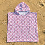 Cat Doughnuts Kid's Hooded Towel Poncho