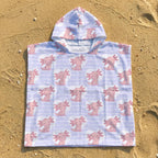 Axolotl Love Kid's Hooded Towel Poncho