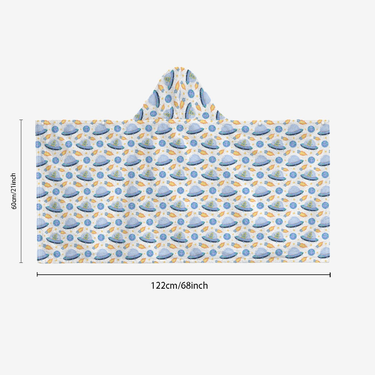 UFO's Kids Wrap Hooded Towel Poncho