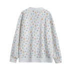 Paw Prints Unisex V-neck Cardigan With Button Closure