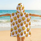 French Fries Kid's Hooded Towel Poncho