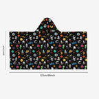 Fun Space Kid's Wrap Hooded Towel Poncho