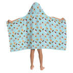 Classic Aussie Food Icons Kids Wrap Hooded Towel Poncho