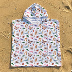Cute Bugs Kid's Hooded Towel Poncho
