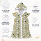 Chicken Life Girl's Hooded Beach Cover-Up